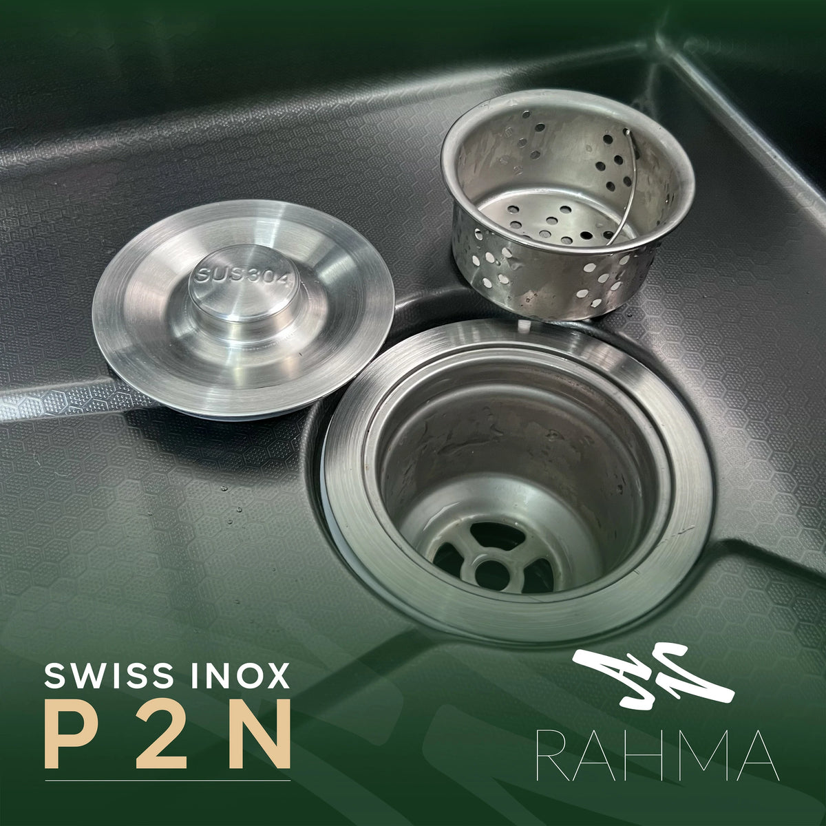 حوض مطبخ ذكي P2N 75x46 سم