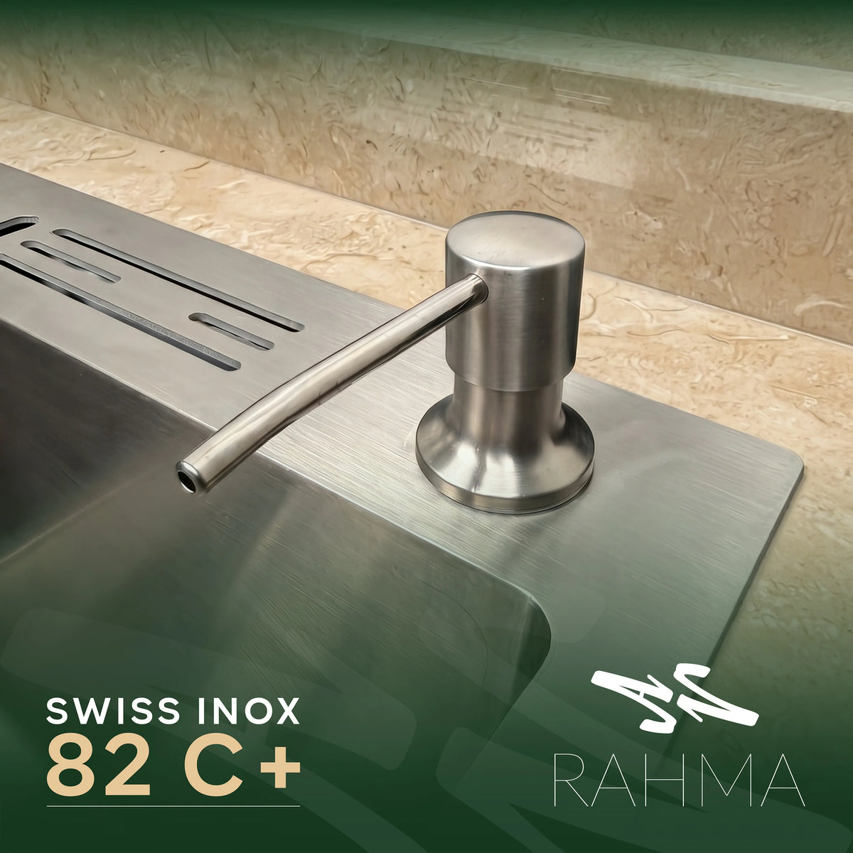 حوض مطبح +82C بابعاد 82 على 45 سم + حنفية