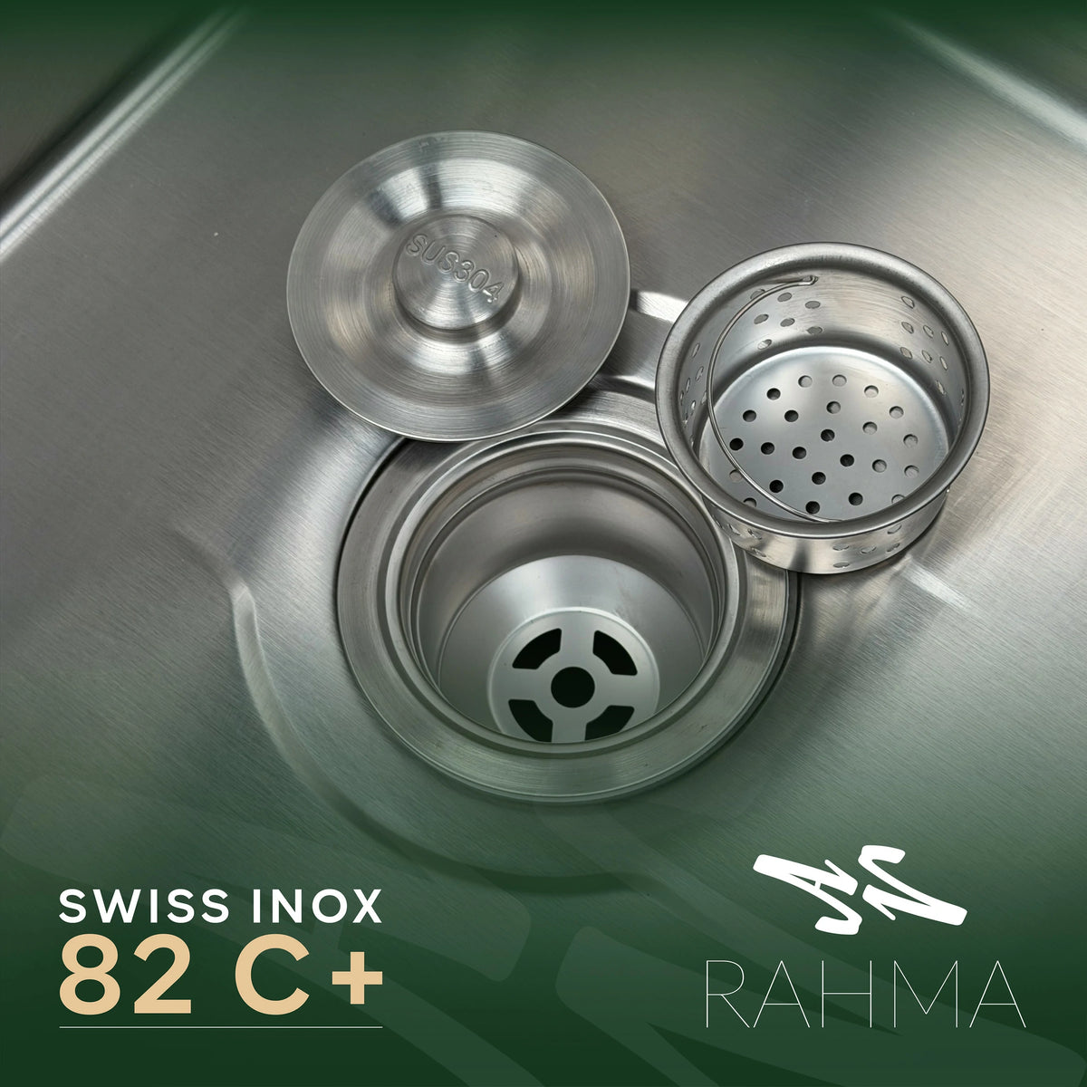 حوض مطبح +82C بابعاد 82 على 45 سم + حنفية
