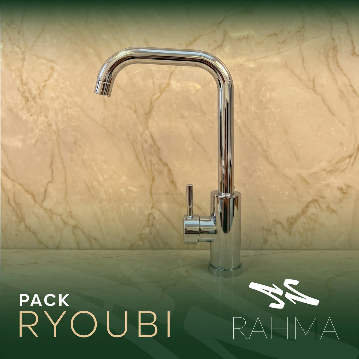 تجميعة حنفيات Ryoubi  ثلاث حنفيات ( للمطبخ - لحوض الحمام - حنفية المرحاض )